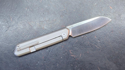 Artisan Cutlery Io Gray Titanium Handles S90V Blade
