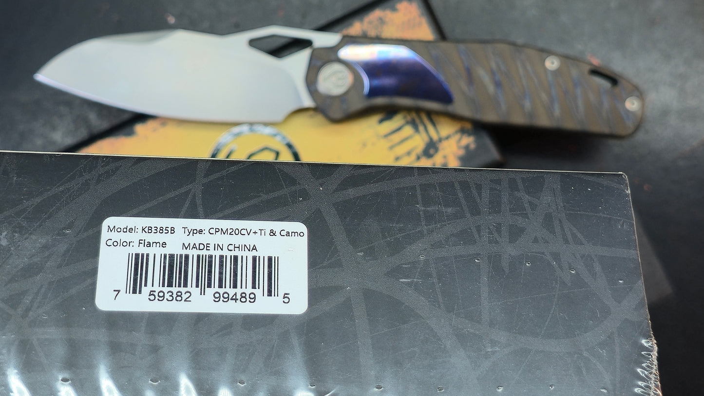 KB Sudden Titanium/Purple Timascus Handlle CPM 20CV