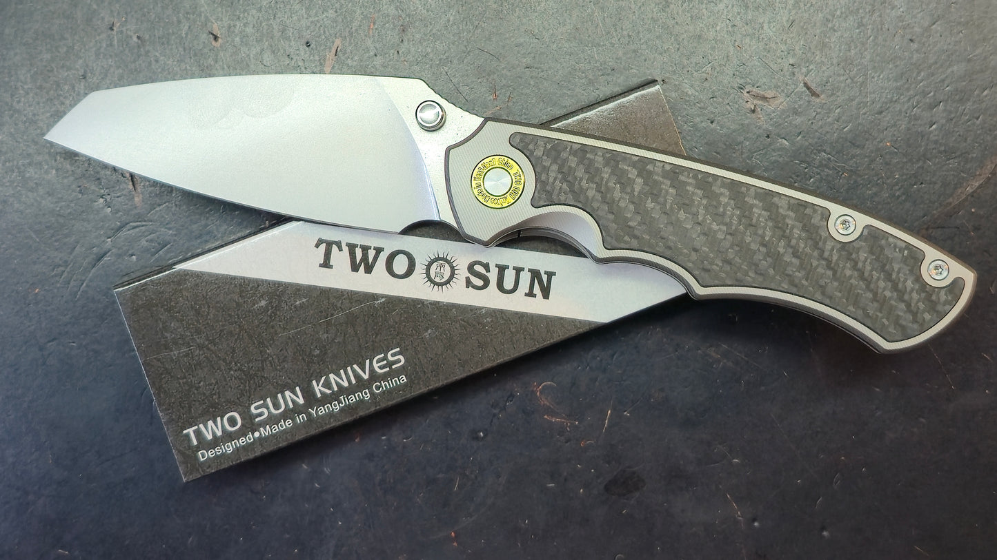 TWOSUN TS585 Titanium / Carbon Fiber Handle YJ01-V1