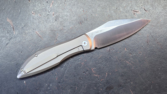 Artisan Cutlery Weyden Gold Flake Carbon Fiber/Titanium S90V