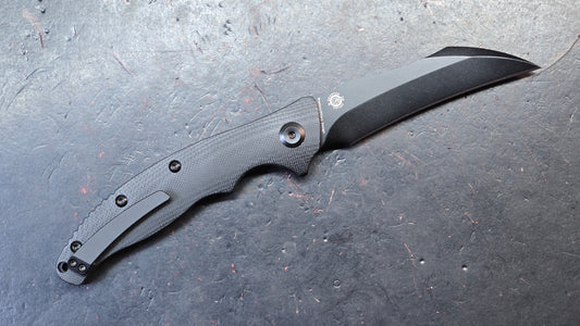 KANSEPT Copperhead Black G10 Handle Black Ti-coated S35VN Blade