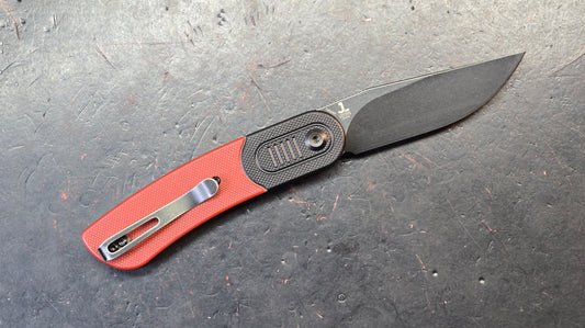 Kansept Knives Lundquist Reverie Black/Red G-10 154CM Blade