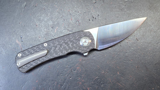 TWOSUN TS243 Titanium / Carbon Fiber Handle 14C28N Blade
