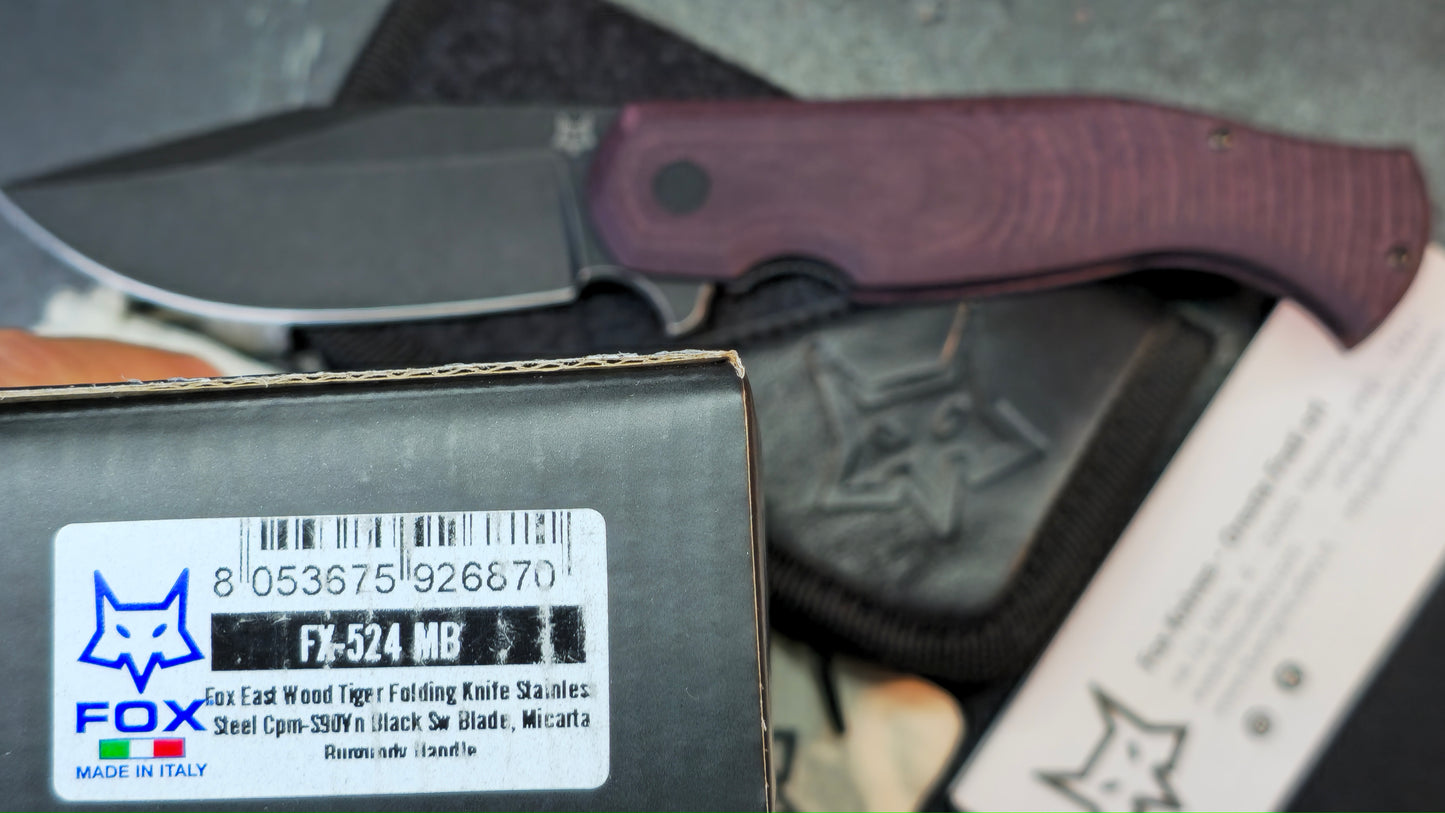 FOX Eastwood Tiger FX-524 MB Micarta S90V