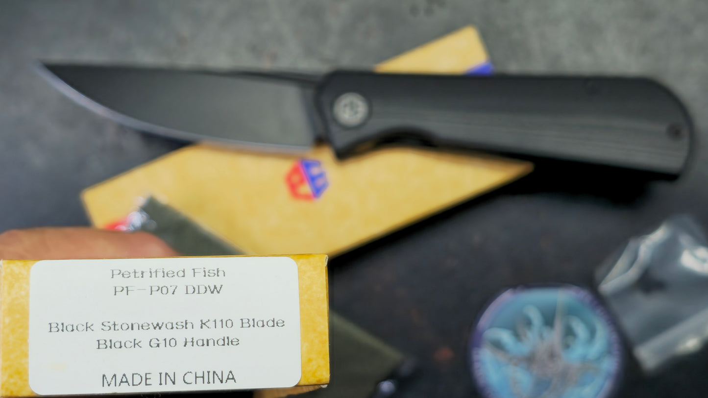 Petrified Fish P07-DDW G10 Handle K110 Blade