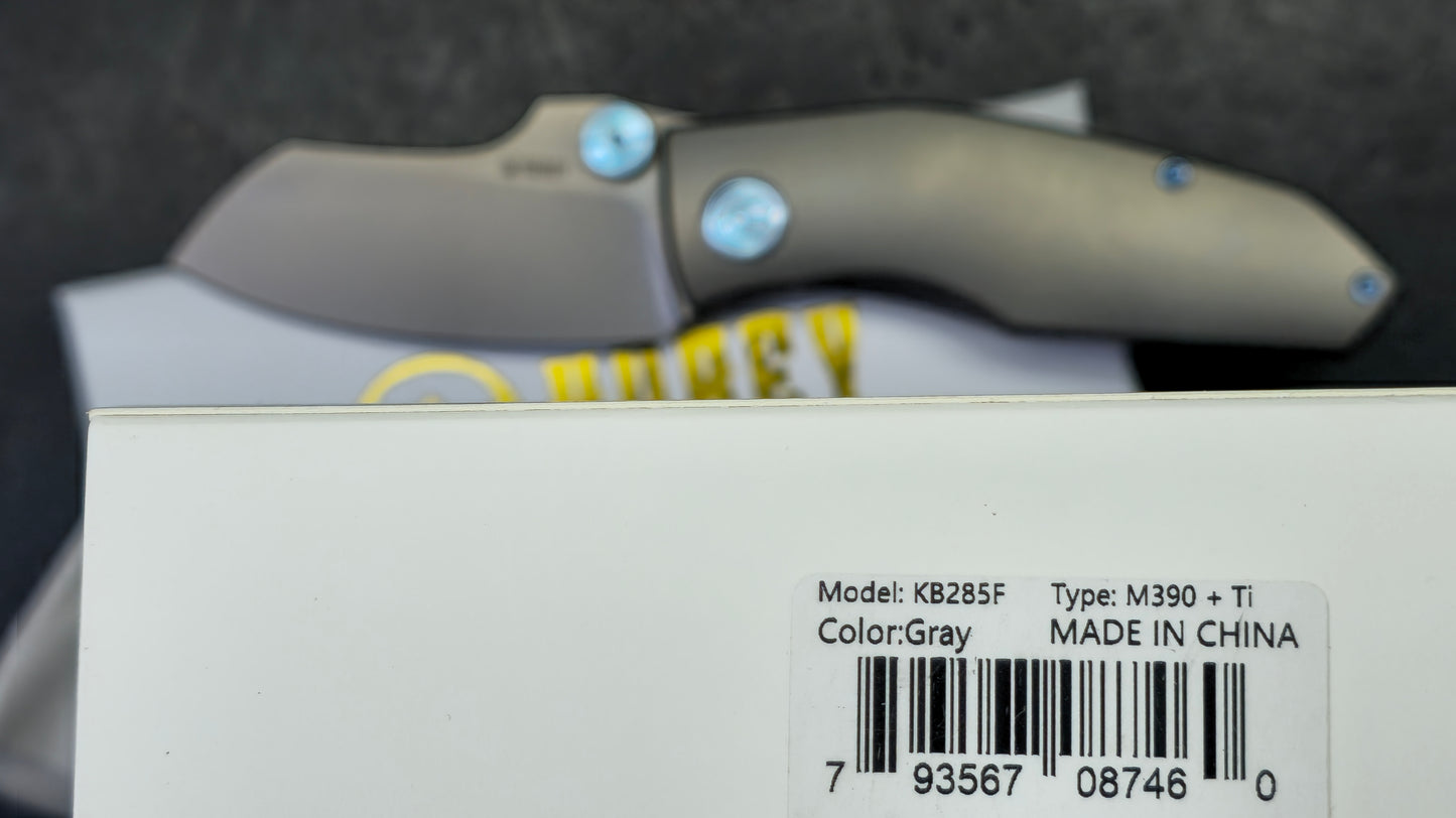 Kubey Monsterdog Titanium Handle M390 Blade