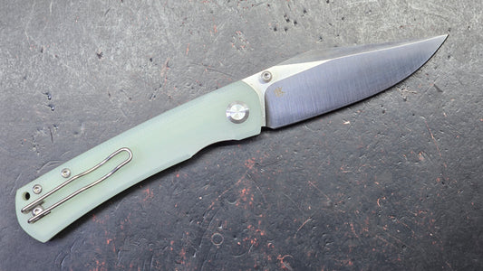 Monterey Bay Knives Old Guard Jade G10 Handle 14C28N Blade