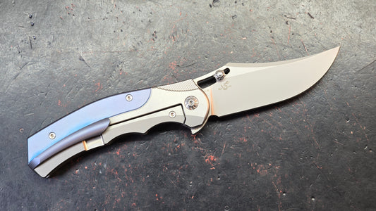 Forest Elf Rattlesnake F-05 (TUNING FORK) Titanium Handle M390 Blade