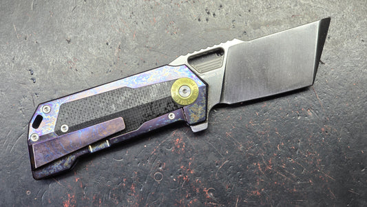 Twosun TS500 Color Titanium-Micarta Handle D2 Blade