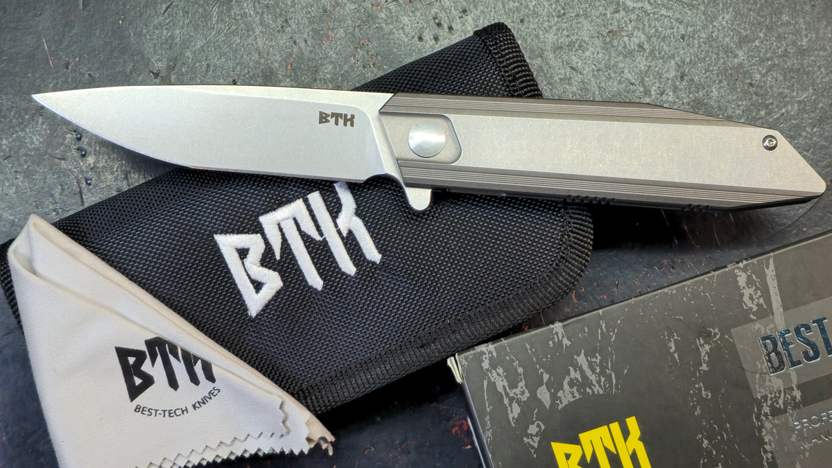 BESTECH SHOGUN BT1701A Titanium Handle 3.73" CPM-S35VN Blade