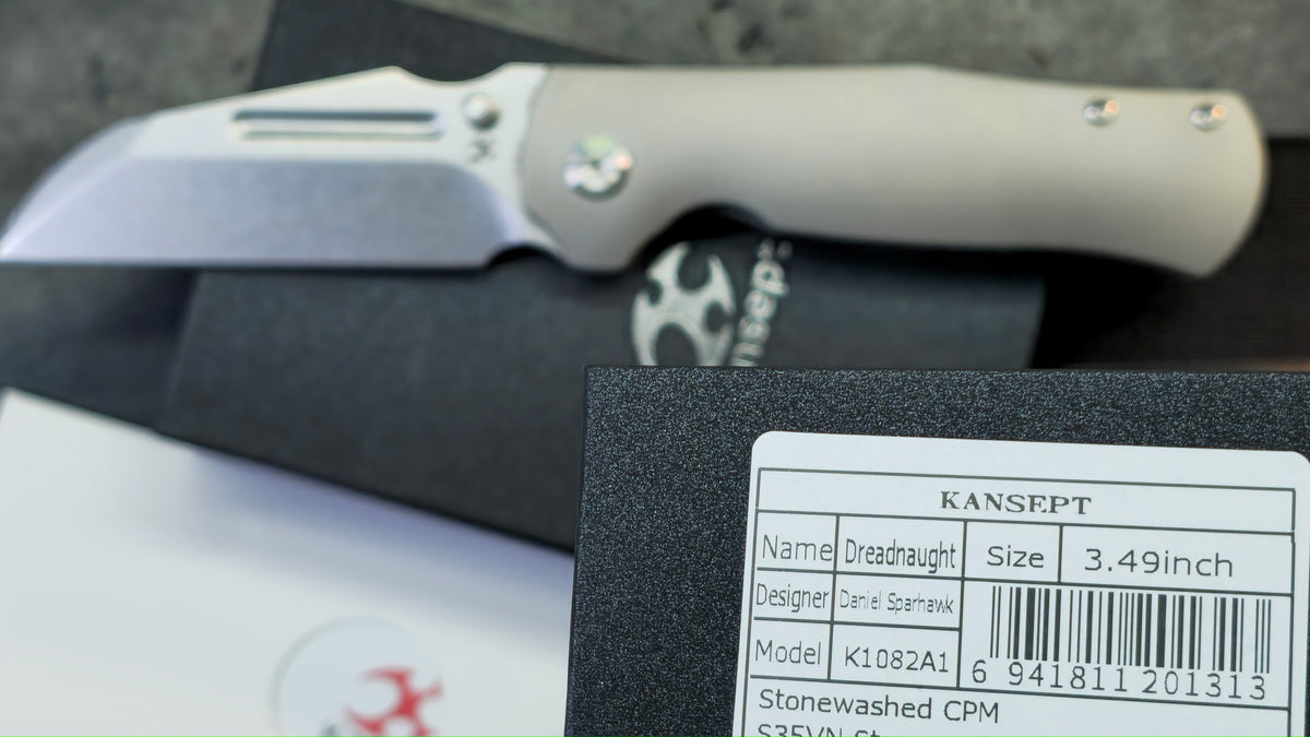 KANSEPT Dreadnaught Titanium Handle CPM S35VN Blade