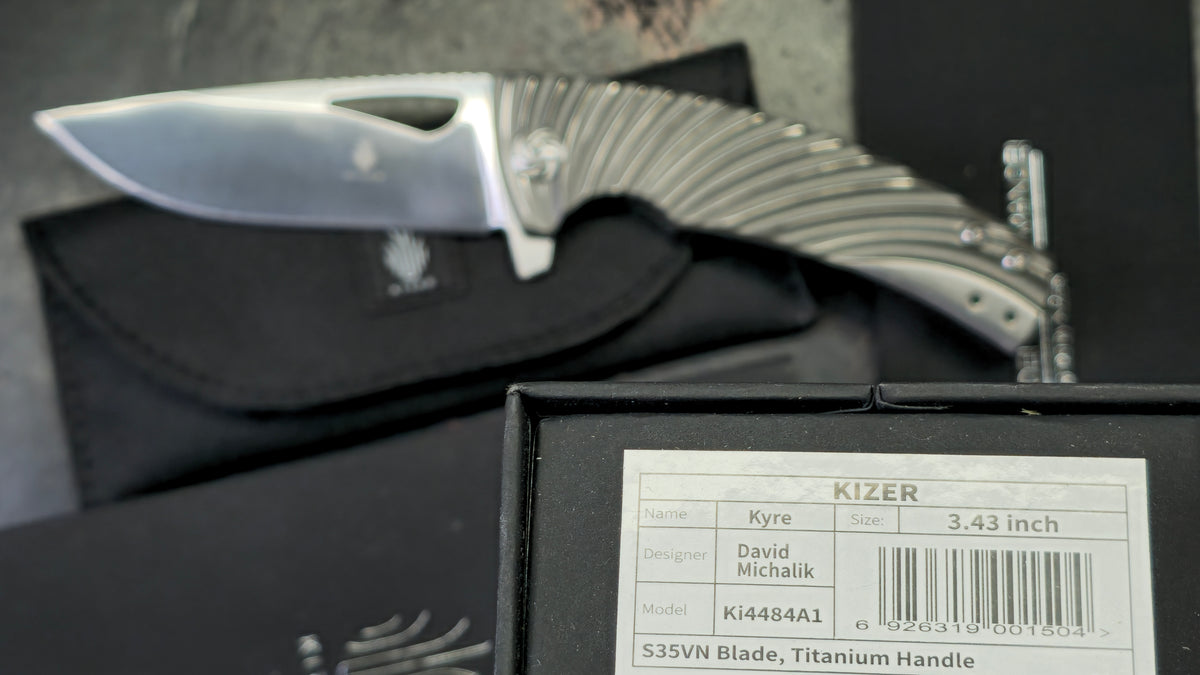 Kizer Kyre Titanium Handle S35VN Blade
