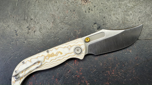 Vosteed Naga Button Liner Lock Micarta Handle S35VN Blade