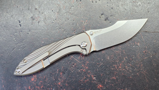 Kizer Pelican Mini Titanium Handle S35VN Blade