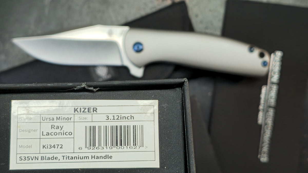 Kizer Ursa Minor Titanium Handle S35VN Blade