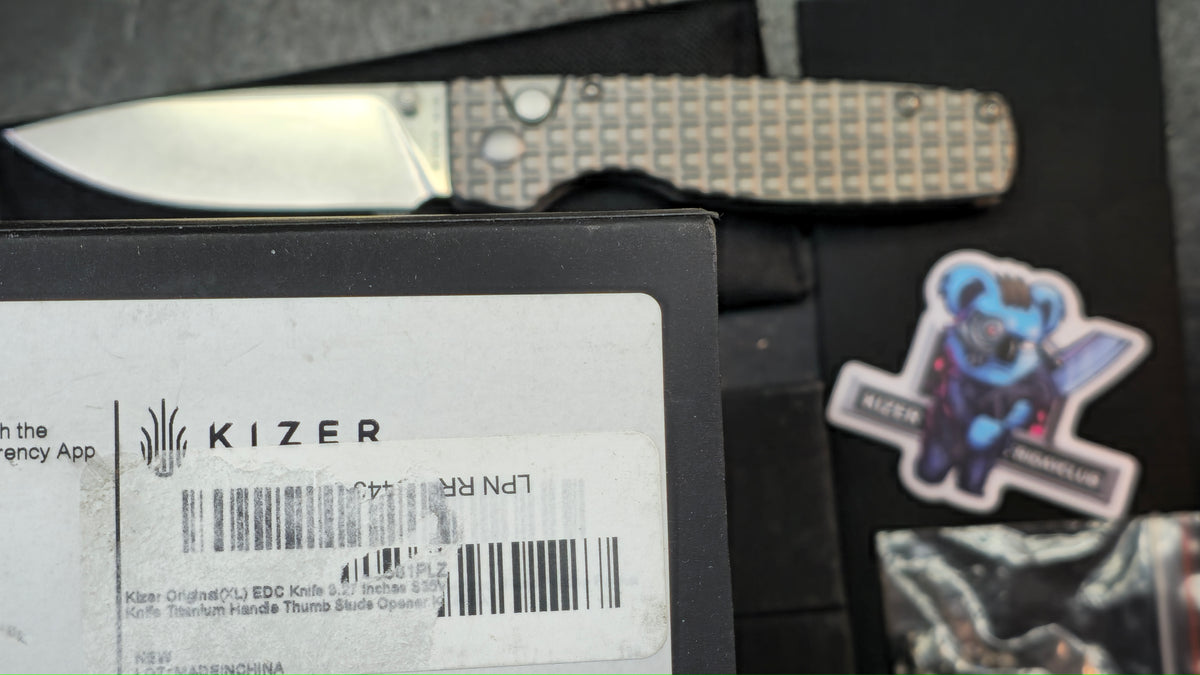 Kizer Original XL Frag Titanium Handle S35VN Blade