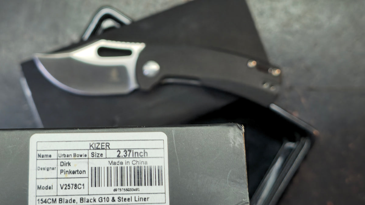 Kizer Urban Bowie G10 Handle 154CM Blade