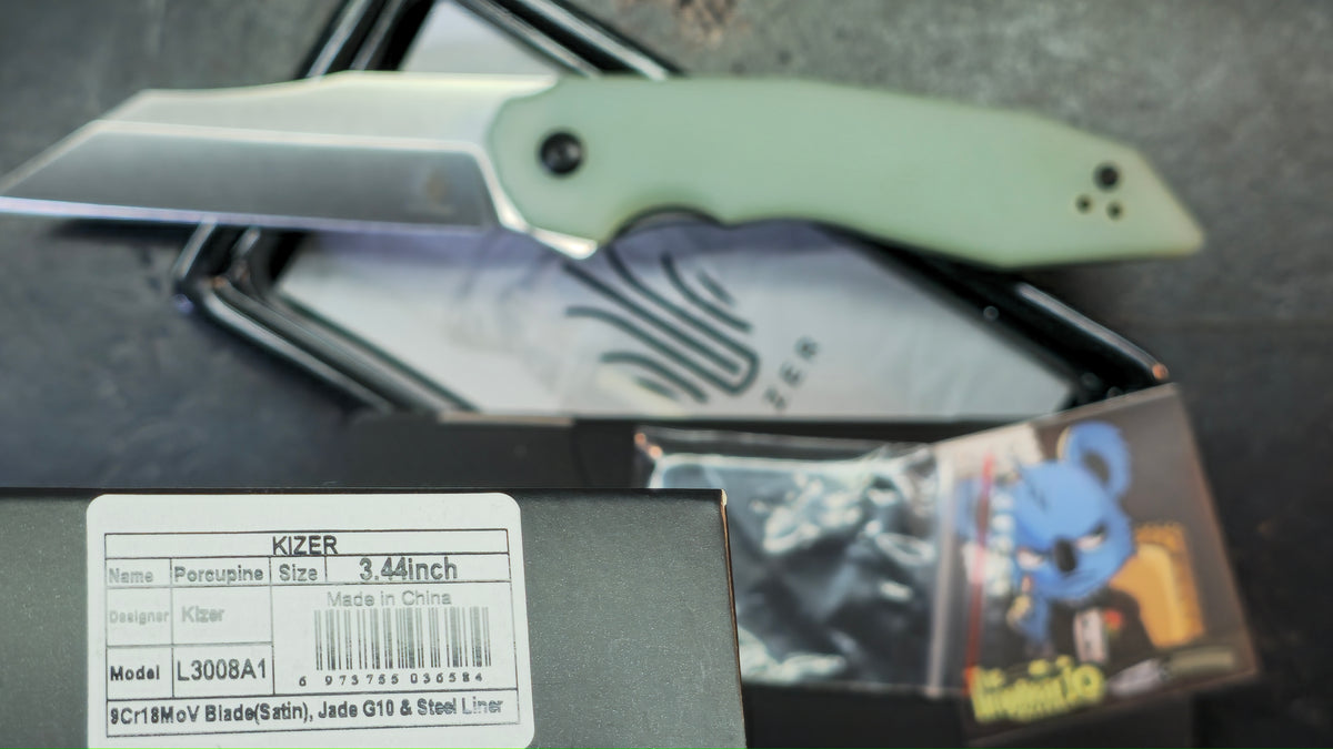 Kizer Porcupine G10 Handle 9CR18MOV Blade