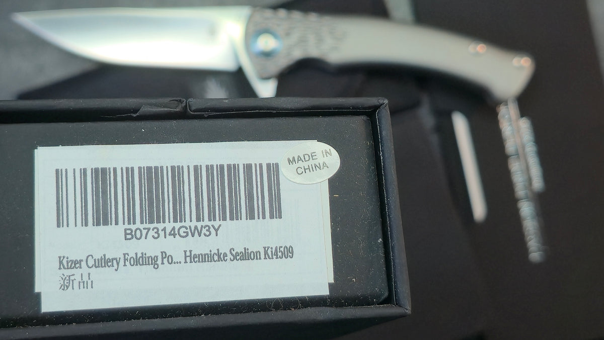 Kizer Sea Lion Titanium Handle S35VN Blade