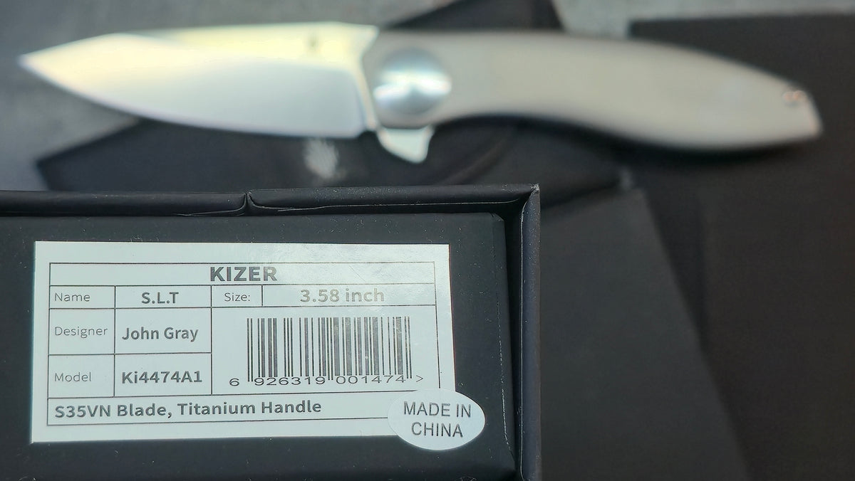 Kizer S.L.T. Titanium Handle S35VN Blade