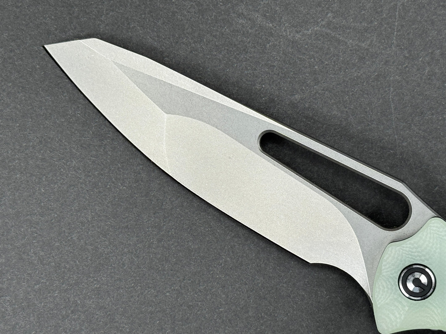 CIVIVI Spiny Dogfish (C22006-2) Folding, Liner Lock , 14C28N, Satin, Wharncliff, Plain Edge, Flat Grind, Handle: G10/Jade, (NEW - OPEN BOX)
