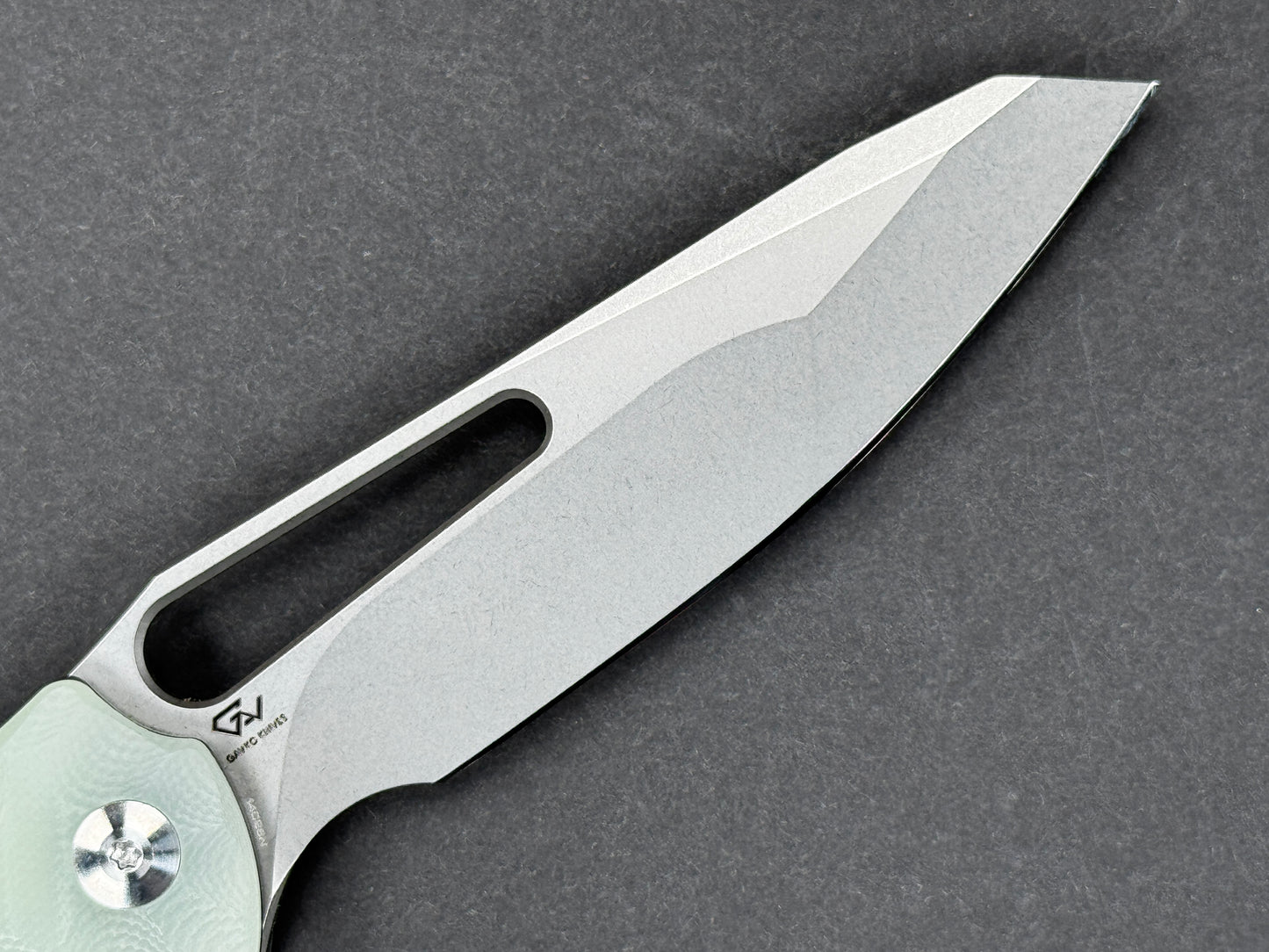 CIVIVI Spiny Dogfish (C22006-2) Folding, Liner Lock , 14C28N, Satin, Wharncliff, Plain Edge, Flat Grind, Handle: G10/Jade, (NEW - OPEN BOX)