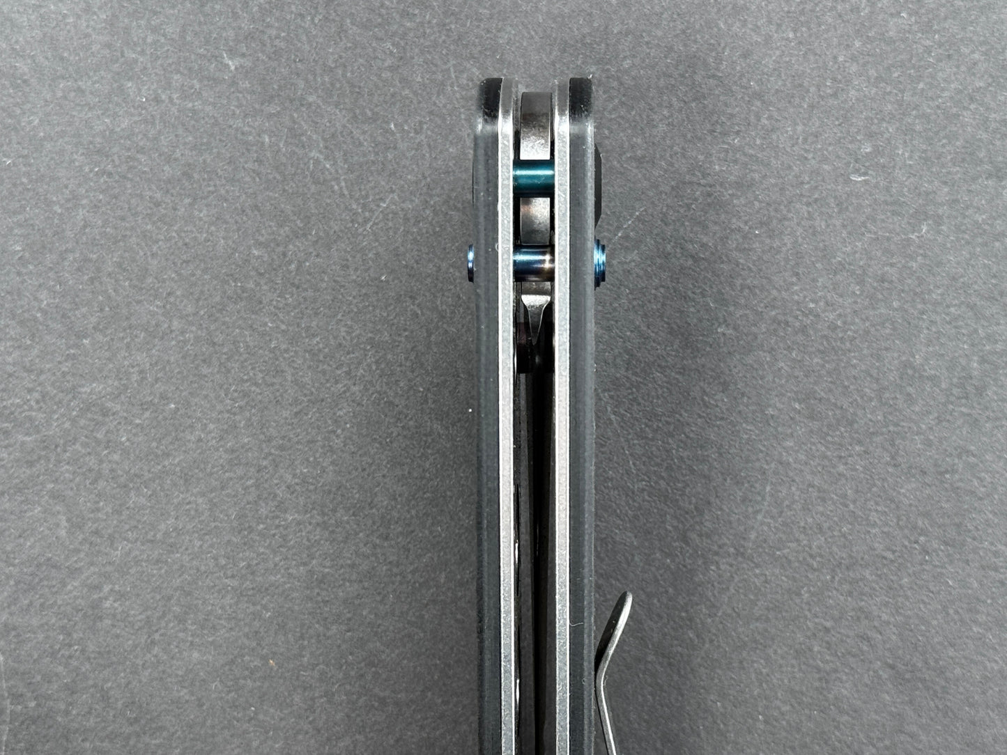 KANSEPT Main Street (T1015V4), Folding, Crossbar Lock , 154CM, Stonewash, Wharncliff, Plain Edge, Flat Grind, Handle: Carbon Fiber/ G10/Black, (NEW - OPEN BOX)