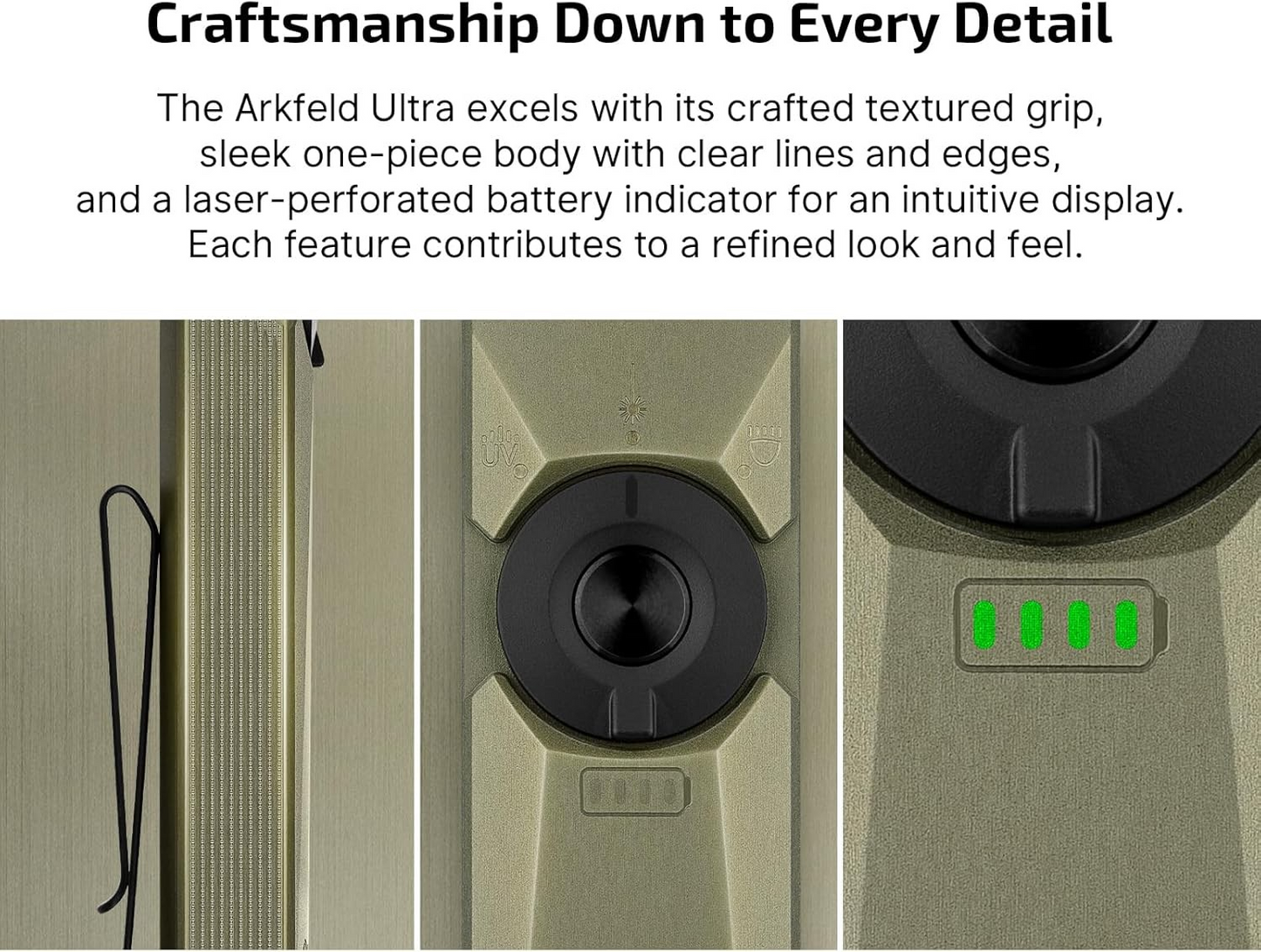 Arkfeld Ultra 3-in-1 EDC Flashlight with O-aluminum Material (NEW) MUST SELECT UPS SHIPPING AT CHECKOUT