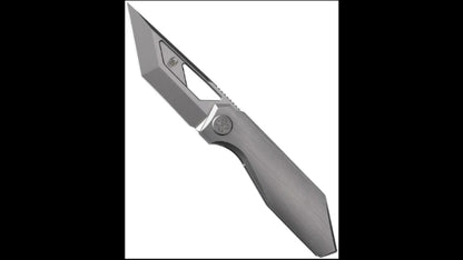 Cavol Shimo Framelock Gray Titanium Handle M390 Blade