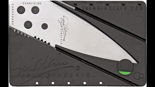 Cardsharp Credit Card Knife Black Polypropylene Body SS Blade