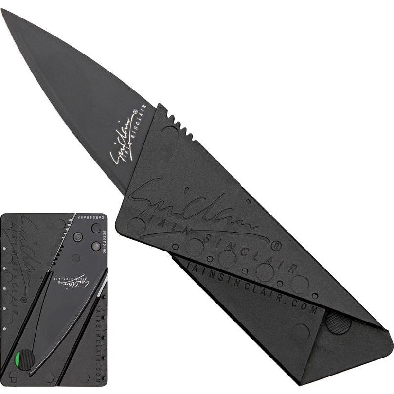 Cardsharp Credit Card Knife Black Polypropylene Body Black SS Blade