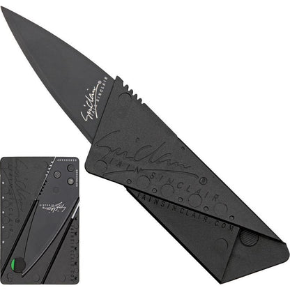 Cardsharp Credit Card Knife Black Polypropylene Body Black SS Blade