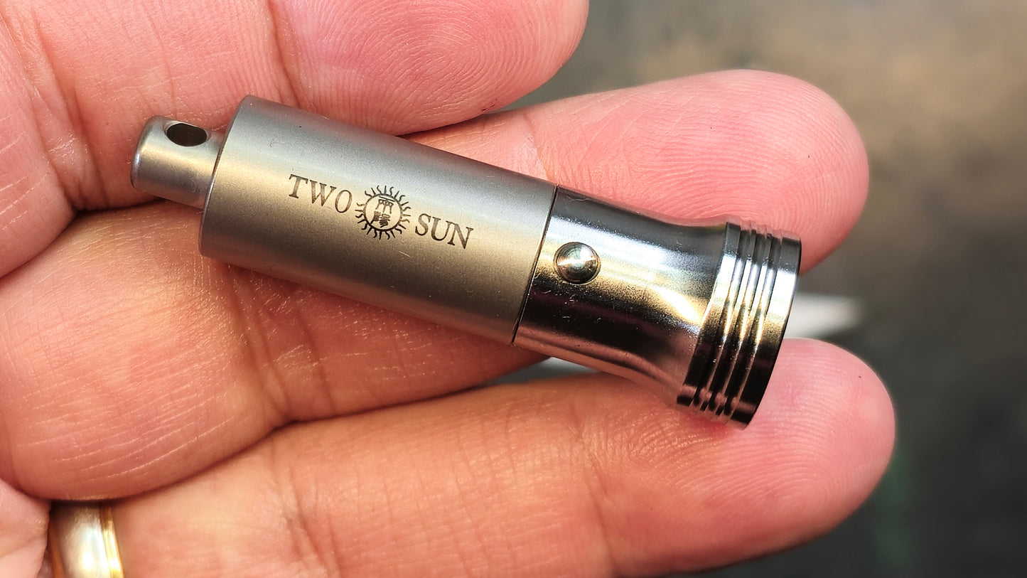 TwoSun  LED1212 SAND MINI MICRO TC4 Titanium Tactical LED Flashlight Lamp (NIB - CLOSEOUT)