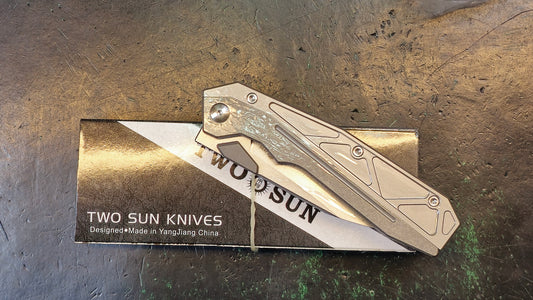 TwoSun TS452 Wong Design Titanium Handle 14c28n Steel (NEW)