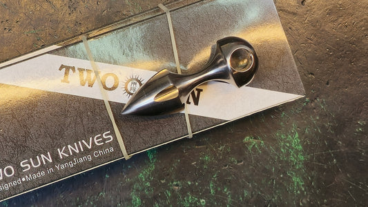 TwoSun EDC07 UP Self Defense Tool Titanium-With Grooves