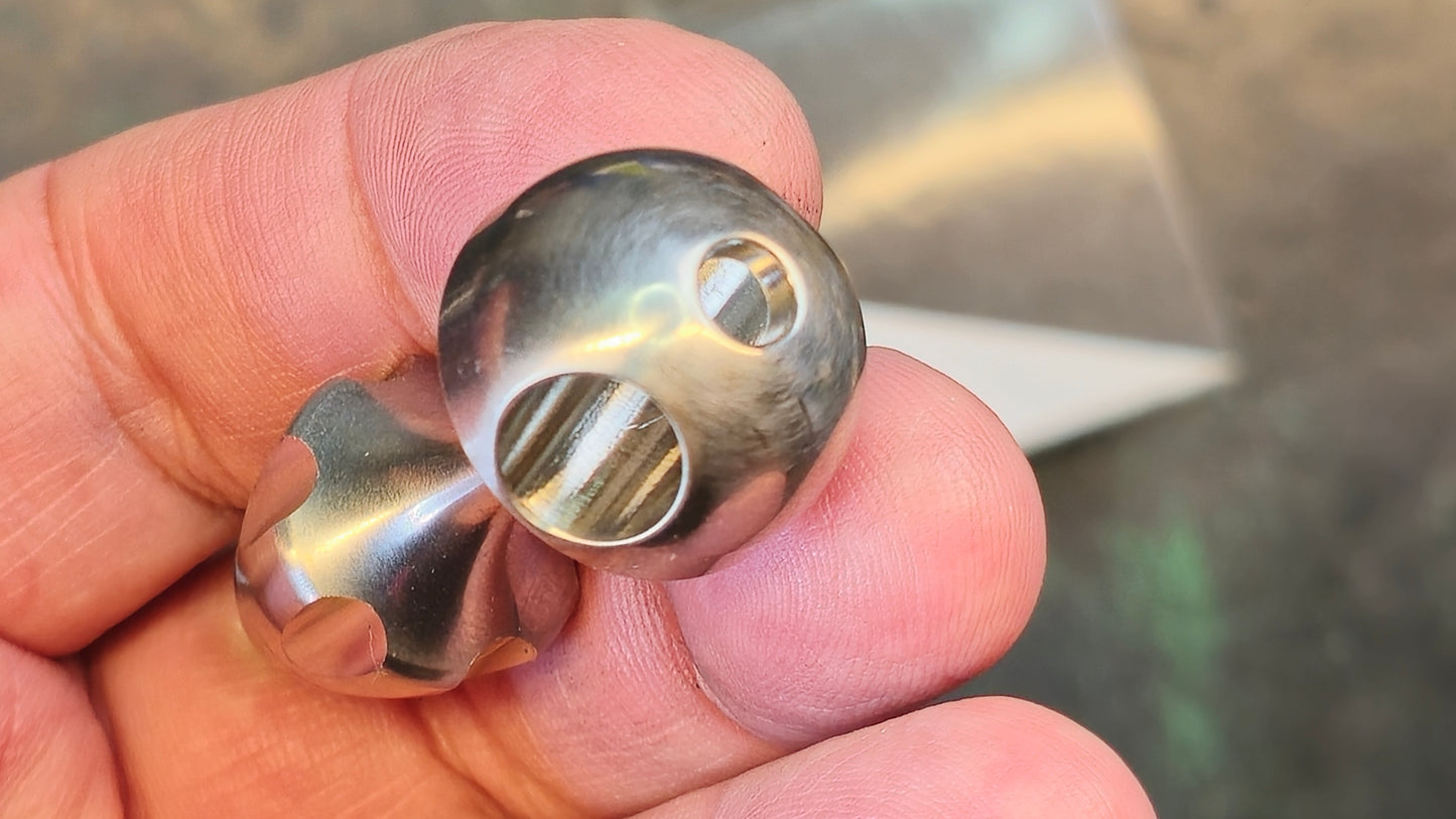 TwoSun EDC07 UP Self Defense Tool Titanium-With Grooves