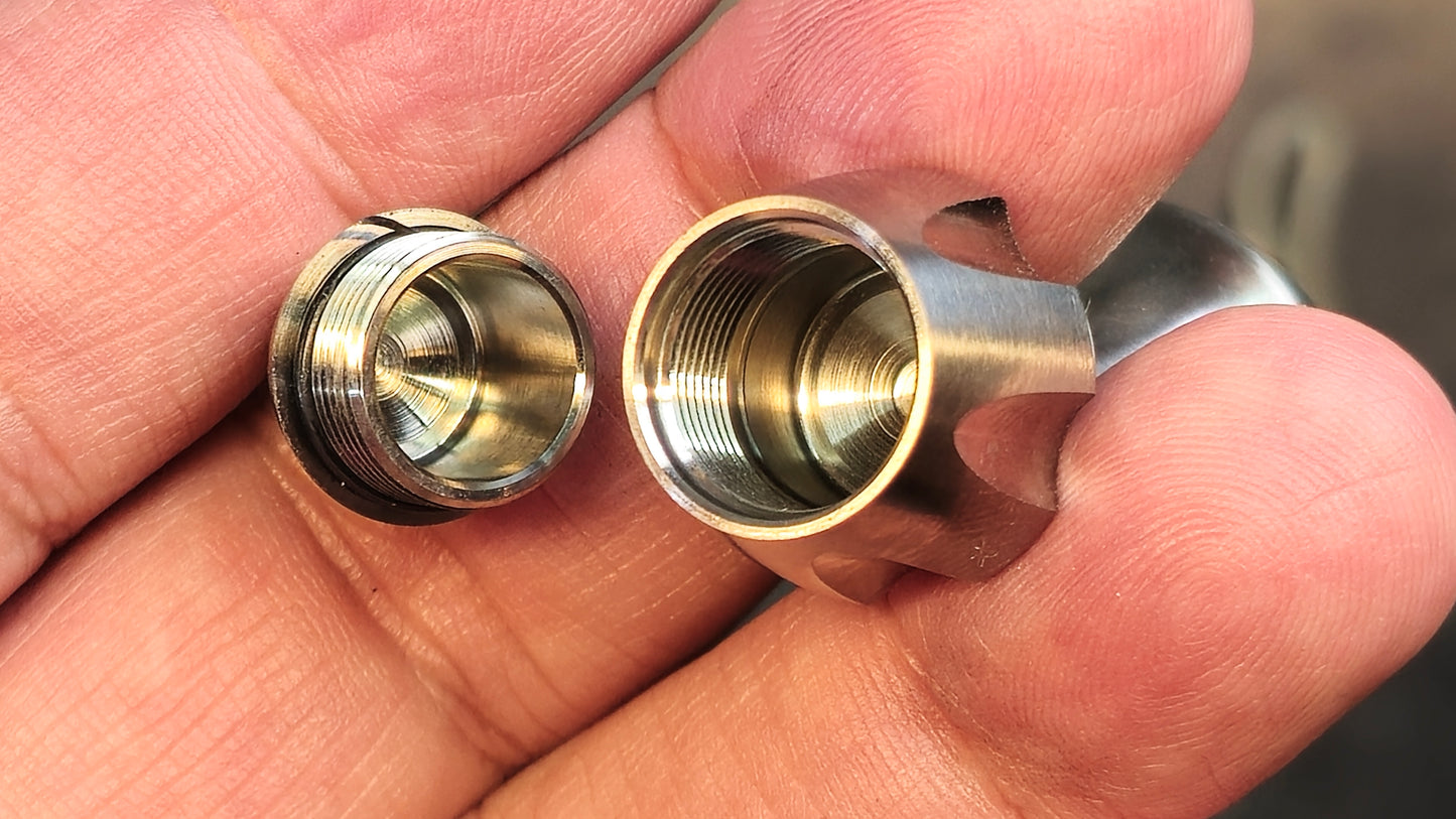 TwoSun EDC07 UP Self Defense Tool Titanium-With Grooves