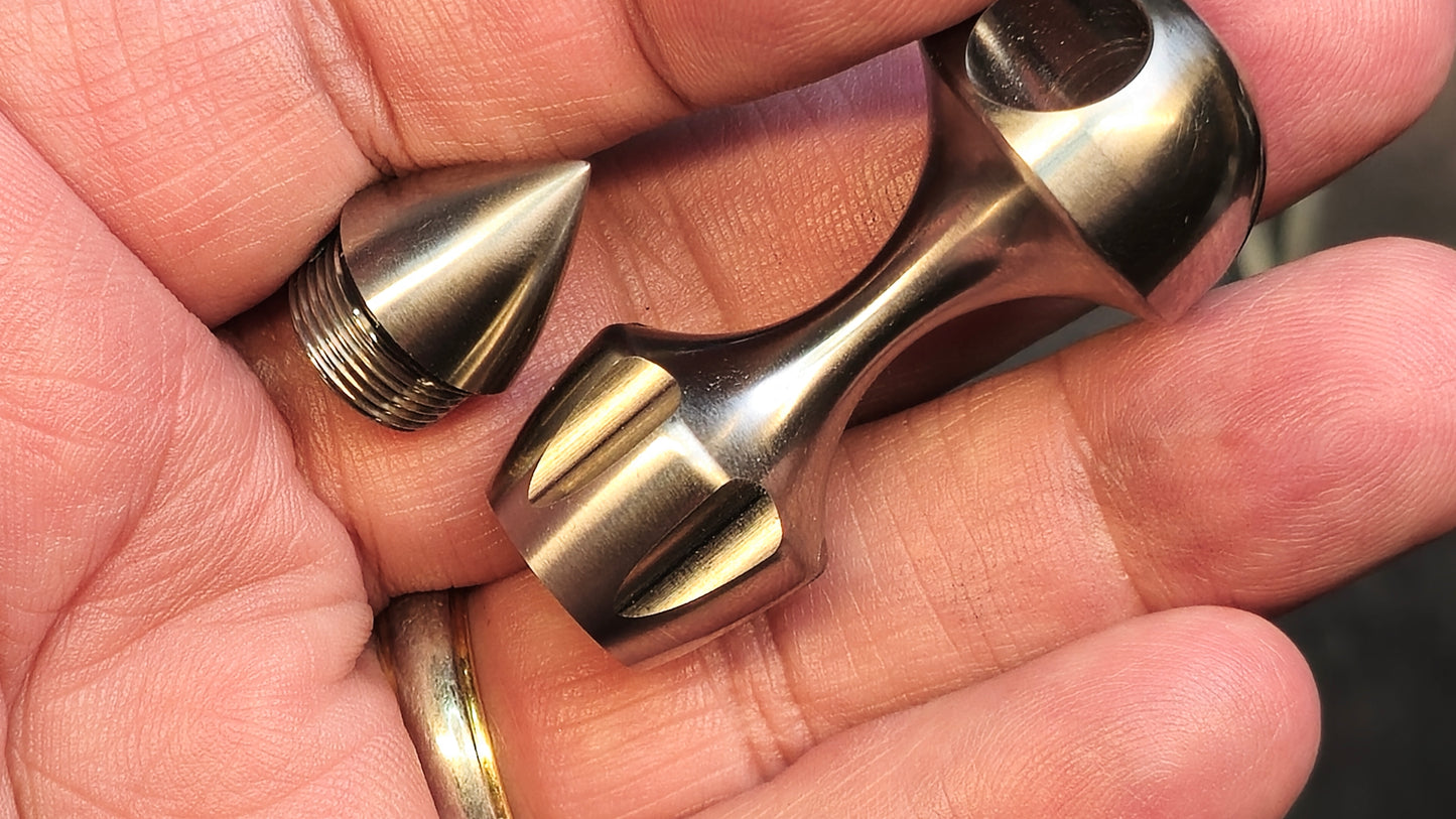 TwoSun EDC07 UP Self Defense Tool Titanium-With Grooves