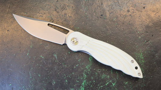 Petrified Fish Nightingale Front Flipper White G10 14C28N (Discount in cart)