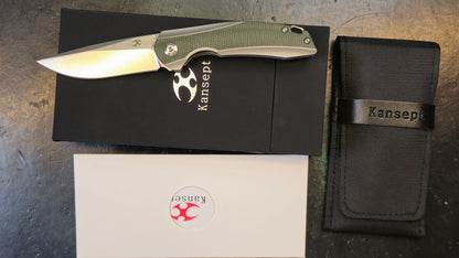 Kansept Mini Accipiter OD Micarta Handle S35VN (OPEN BOX - CLOSEOUT)