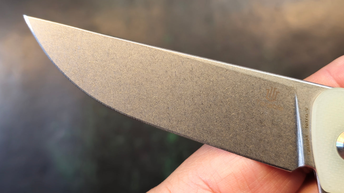 Tenable Anomaly Jade G10 Nitro-V Plain Edge Stonewash Finish (CLOSEOUT - OPENBOX)