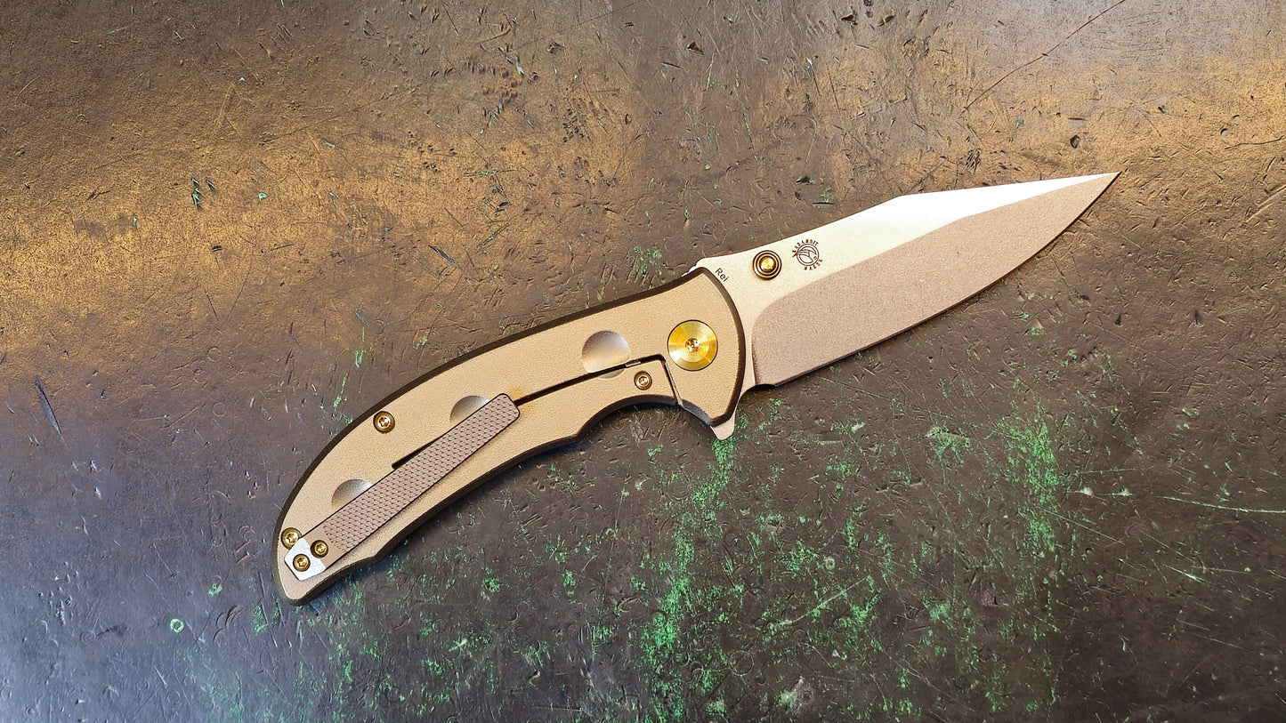 KANSEPT Rei Orange Peel Bronze Anodized Titanium 3.3" CPM 20CV (NEW)