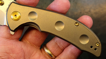 KANSEPT Rei Orange Peel Bronze Anodized Titanium 3.3" CPM 20CV (NEW)