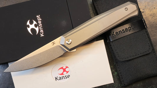 Kansept Integra Bronze Titanium M390 Plain Stonewash (NEW - NIB)