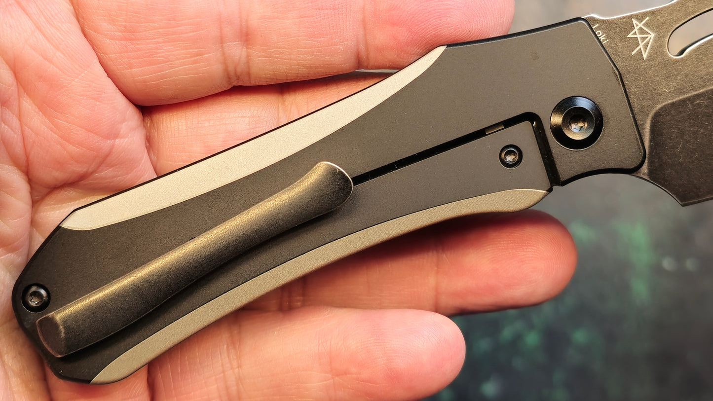 KANSEPT Loki Plain & Black Anodized Titanium 2.99'' CPM-S35VN (NEW - NIB)