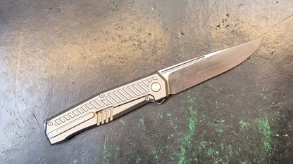 Real Steel Rokot Premium Gray Titanium Handle S35VN (NEW)