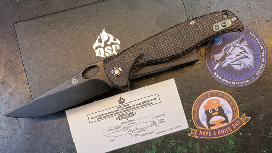 QSP Gavial Liner Lock D2 Blade Micarta Handle (NEW - NIB)