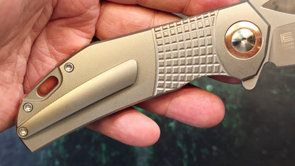 Kizer Hawk Liner Lock Folding Knife Titanium Handle S45VN (NEW - OPEN BOX)