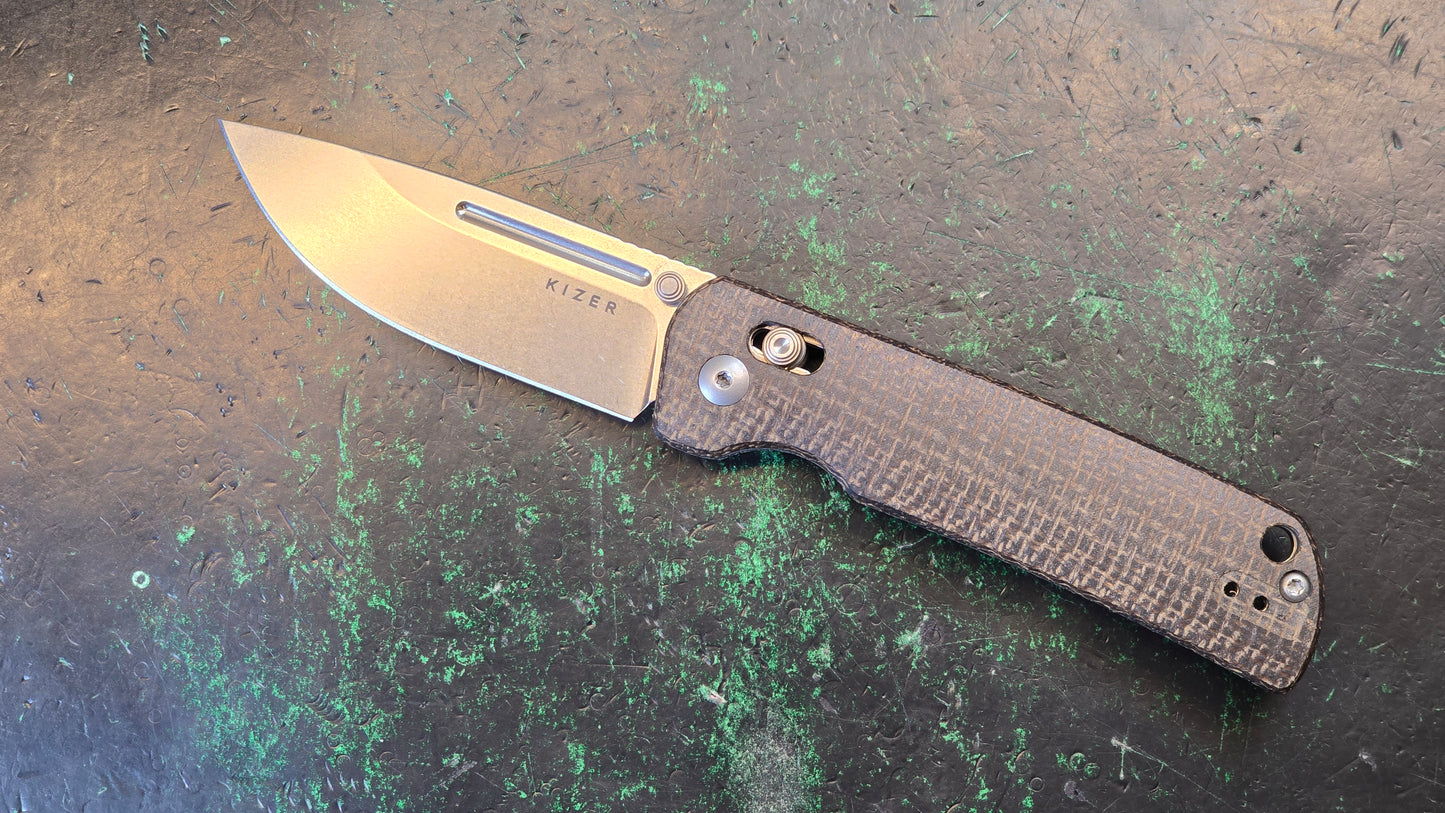 Kizer Escort | 154CM | Micarta (1 NIB & 1 NEW OPEN BOX)