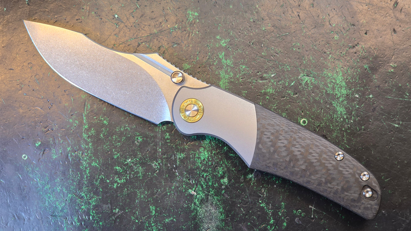 Twosun TS492 Titanium/Carbon Fiber Handle 14C28N (NEW)
